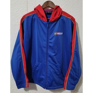 Nascar Full Zip Jacket, Extra Large, Red&Zblue, Mens,‎